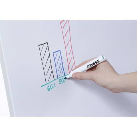 Lavagna a fogli mobili Personale Flip Chart Dahle con treppiedi 68x92 cm grigio R096010